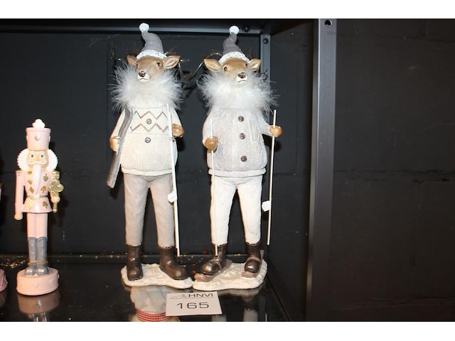 Twee skiherten hoogte 38 cm. - afbeelding 1 van  2