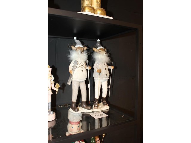 Twee skiherten hoogte 38 cm. - afbeelding 2 van  2