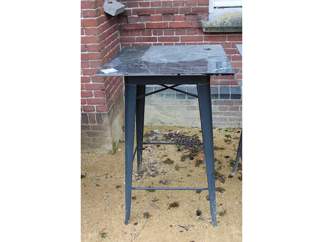 Twee statafels afm. 70 x 70 x 106 cm. - afbeelding 2 van  3