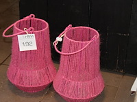 Twee windlichten hoogte 31 cm. - afbeelding 1 van  2