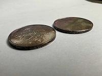 Twee zilveren munten, 50 gulden, 24,9 gram - afbeelding 4 van  4