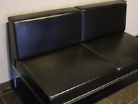 Twee-zits zitbank, leer - 135x73x73cm - afbeelding 2 van  3