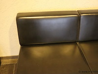 Twee-zits zitbank, leer - 135x73x73cm - afbeelding 3 van  3
