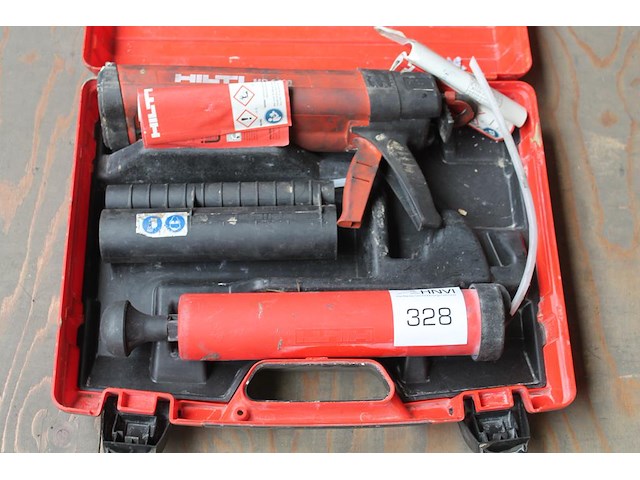 Tweecomponenten kitspuit hilti in koffer. - afbeelding 1 van  2