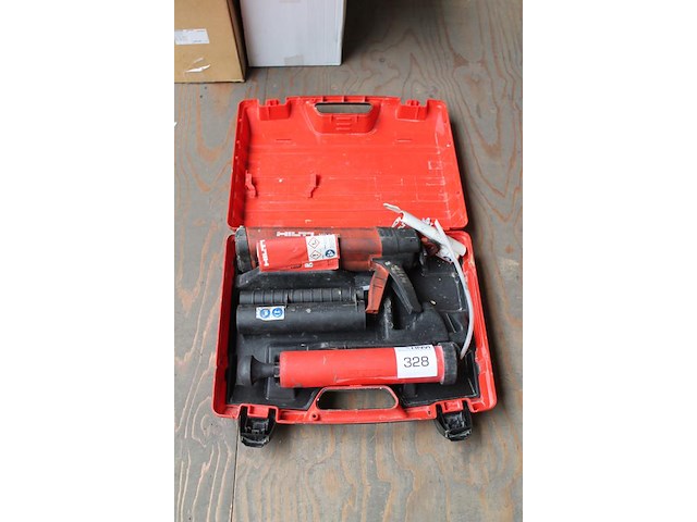 Tweecomponenten kitspuit hilti in koffer. - afbeelding 2 van  2