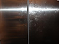 Tweedeurs rvs horeca vrieskast afinox 14 artic. afmeting 147 x 83 x 210 cm. - afbeelding 2 van  4