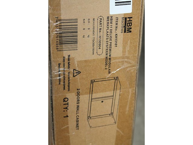 Tweedeurs wandkast hbm kh13101. - afbeelding 3 van  3