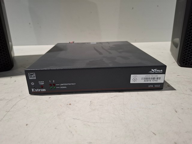 Tweekanaals audio-eindversterkers, extron, xpa 1002, met 2x opbouwluidspreker, extron sm 26 speedmount - afbeelding 2 van  7