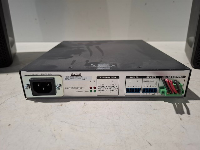Tweekanaals audio-eindversterkers, extron, xpa 1002, met 2x opbouwluidspreker, extron sm 26 speedmount - afbeelding 3 van  7