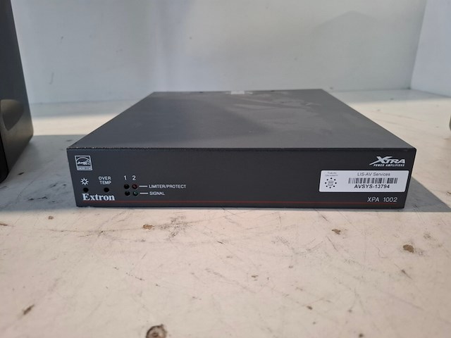Tweekanaals audio-eindversterkers, extron, xpa 1002, met 2x opbouwluidspreker, extron sm 26 speedmount - afbeelding 2 van  6