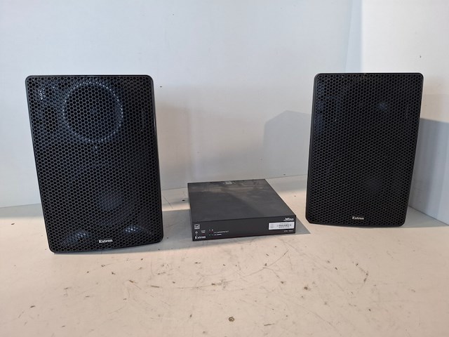 Tweekanaals audio-eindversterkers, extron, xpa 1002, met 2x opbouwluidspreker, extron sm 26 speedmount - afbeelding 1 van  7