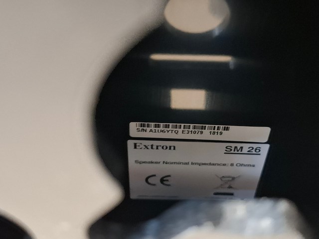 Tweekanaals audio-eindversterkers, extron, xpa 1002, met 2x opbouwluidspreker, extron sm 26 speedmount - afbeelding 6 van  7