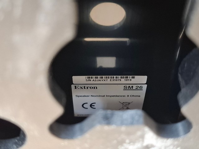 Tweekanaals audio-eindversterkers, extron, xpa 1002, met 2x opbouwluidspreker, extron sm 26 speedmount - afbeelding 5 van  6