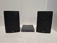 Tweekanaals audio-eindversterkers, extron, xpa 1002, met 2x opbouwluidspreker, extron sm 26 speedmount - afbeelding 1 van  6