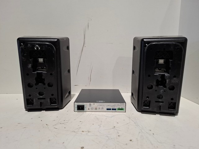 Tweekanaals audio-eindversterkers, extron, xpa 1002, met 2x opbouwluidspreker, extron sm 26 speedmount - afbeelding 3 van  6