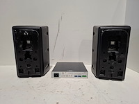 Tweekanaals audio-eindversterkers, extron, xpa 1002, met 2x opbouwluidspreker, extron sm 26 speedmount - afbeelding 3 van  6