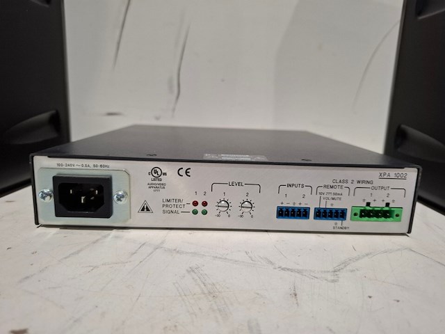 Tweekanaals audio-eindversterkers, extron, xpa 1002, met 2x opbouwluidspreker, extron sm 26 speedmount - afbeelding 4 van  6