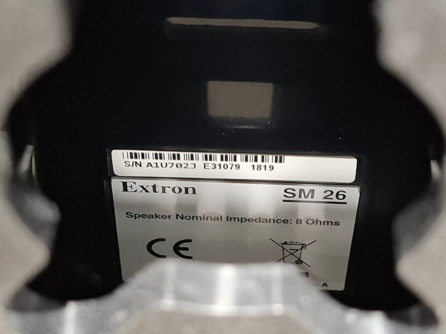 Tweekanaals audio-eindversterkers, extron, xpa 1002, met 2x opbouwluidspreker, extron sm 26 speedmount - afbeelding 5 van  6