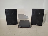 Tweekanaals audio-eindversterkers, extron, xpa 1002, met 2x opbouwluidspreker, extron sm 26 speedmount - afbeelding 1 van  7