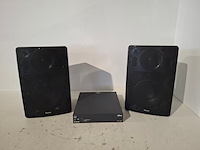 Tweekanaals audio-eindversterkers, extron, xpa 1002, met 2x opbouwluidspreker, extron sm 26 speedmount - afbeelding 1 van  7