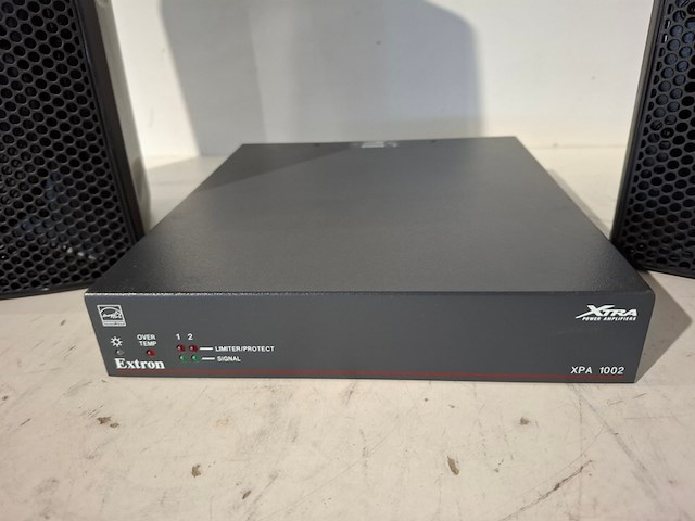 Tweekanaals audio-eindversterkers, extron, xpa 1002, met 2x opbouwluidspreker, extron sm 26 speedmount - afbeelding 2 van  7
