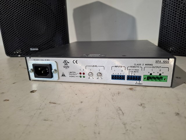 Tweekanaals audio-eindversterkers, extron, xpa 1002, met 2x opbouwluidspreker, extron sm 26 speedmount - afbeelding 4 van  7
