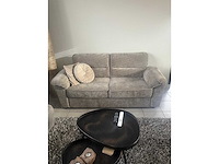 Tweezitsbank taupe stof - afbeelding 1 van  3