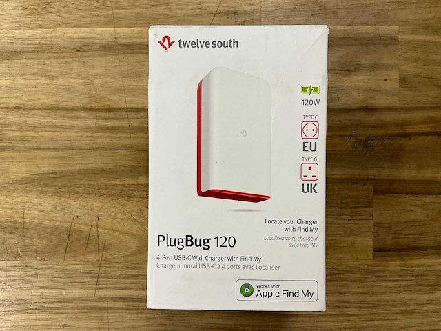 Twelve south plugbug 120 charger with find my - afbeelding 1 van  2