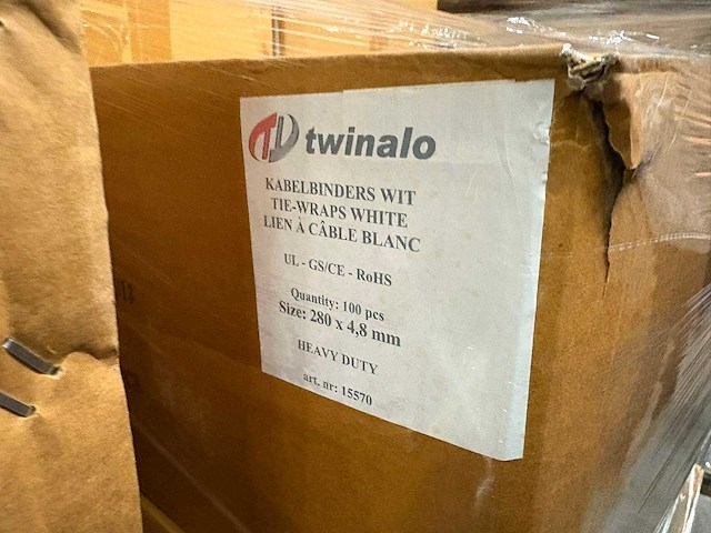 Twinalo kabelbinders/tie-wraps (500x) - afbeelding 3 van  4