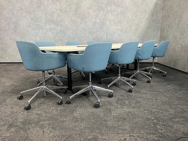 Twinform - / narbutas 9p wigvormige vergaderset 320cm - afbeelding 12 van  23