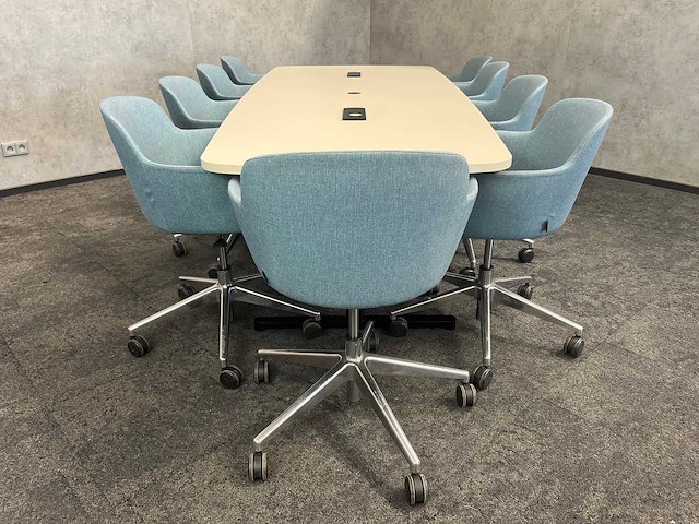Twinform - / narbutas 9p wigvormige vergaderset 320cm - afbeelding 17 van  23
