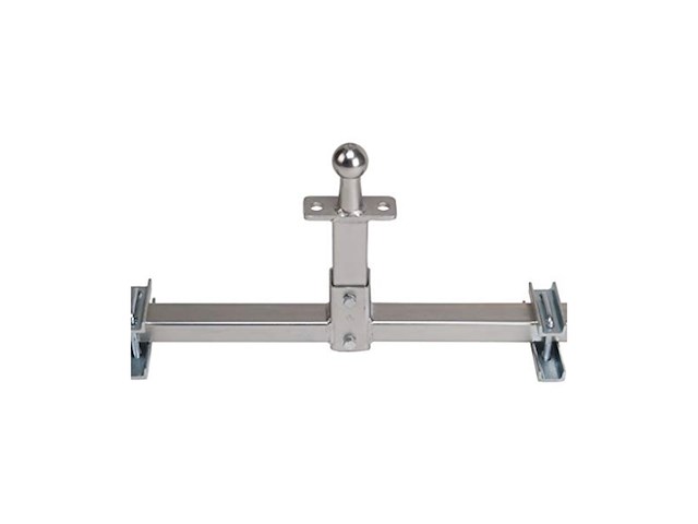 Twinnyload caravan hulpstuk laag 34cm zilver 45kg draagvermogen - afbeelding 1 van  3