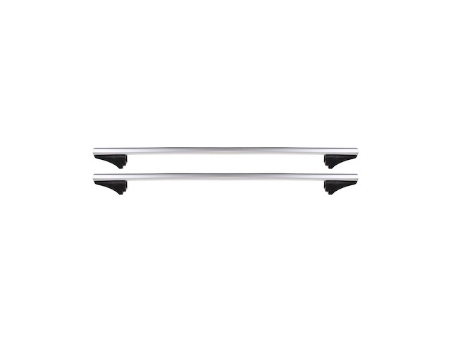 Twinnyload dakdrager flybar124cm zilver 100kg draagvermogen aluminium voor open & gesloten dakreling - afbeelding 1 van  6