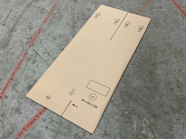 Twinpack kartonnen doos - 30x40x120cm (470x) - afbeelding 1 van  2