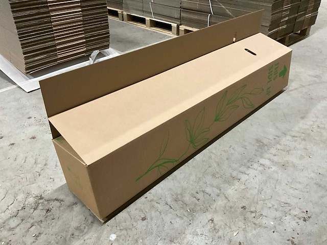 Twinpack kartonnen verzenddoos - 168x28x28cm (830x) - afbeelding 1 van  8