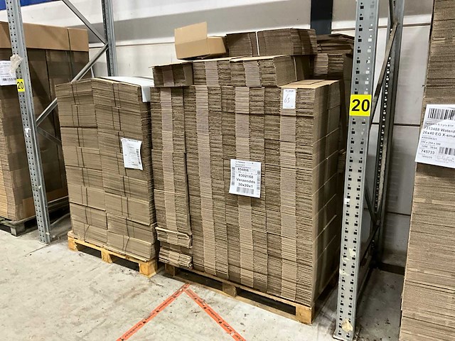 Twinpack kartonnen verzenddoos (3400x) - afbeelding 1 van  3