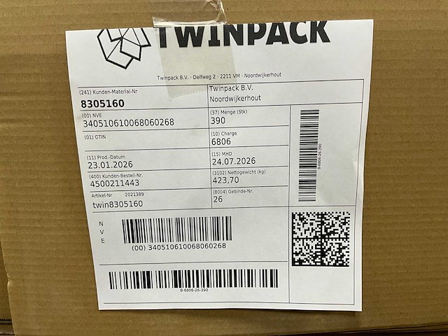 Twinpack kartonnen verzenddoos (6200x) - afbeelding 3 van  6