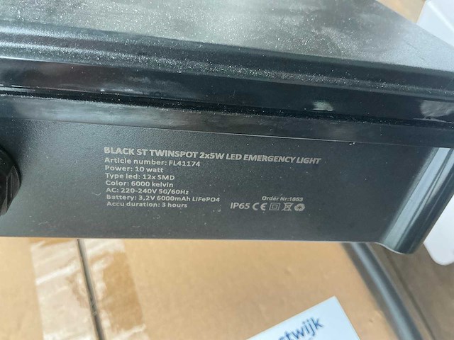 Twinspot noodverlichting (5x) - afbeelding 4 van  5