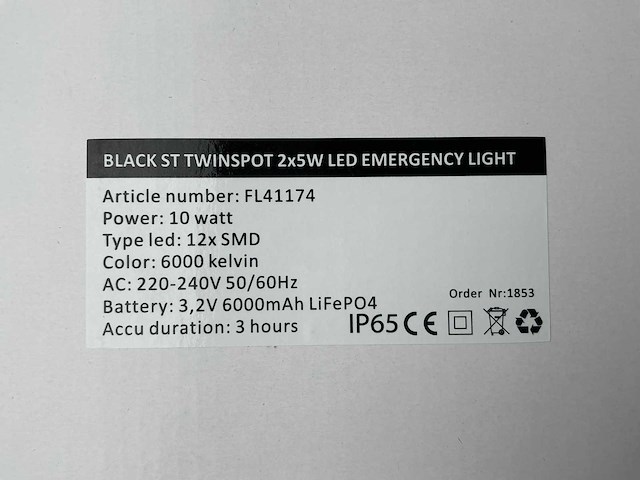 Twinspot noodverlichting (5x) - afbeelding 5 van  5
