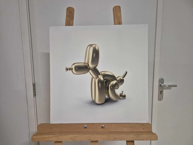 Tyd koons - foto - acryl/mixed media op doek - 50 x 50 - afbeelding 2 van  3