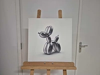 Tyd koons - foto/acryl/mixed media op doek - 50 x 50 - afbeelding 2 van  3