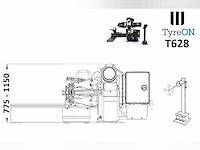 Tyreon t628 professionele truckbandenwisselaar | 14" - 28" - afbeelding 13 van  22