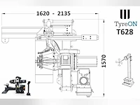 Tyreon t628 professionele truckbandenwisselaar | 14" - 28" - afbeelding 15 van  22