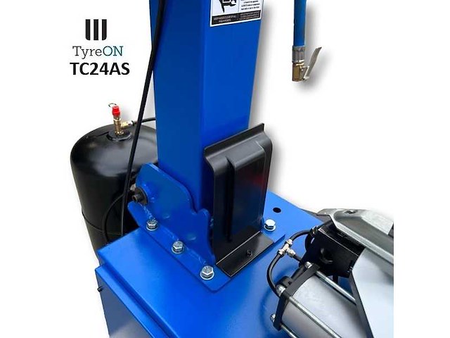 Tyreon tc24as heavy-duty banden demonteermachine met kantelende kolom en dubbele airbooster in de spanklauwen - afbeelding 9 van  20