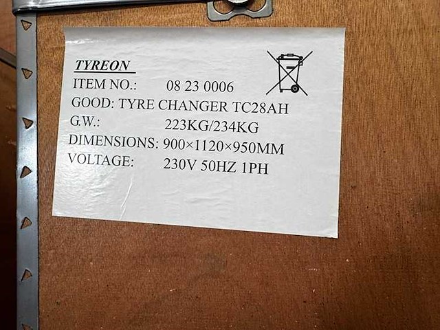 Tyreon tc28ah heavy-duty bandendemonteermachine met 2 hulparmen - afbeelding 3 van  12