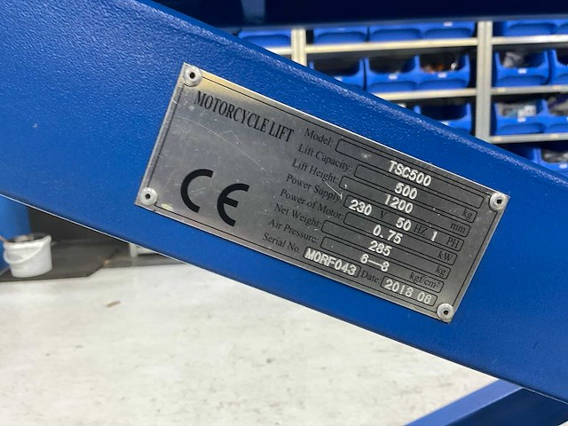 Tyreon tsc500 hydraulische schaarheftafel - 500 kg - afbeelding 5 van  14