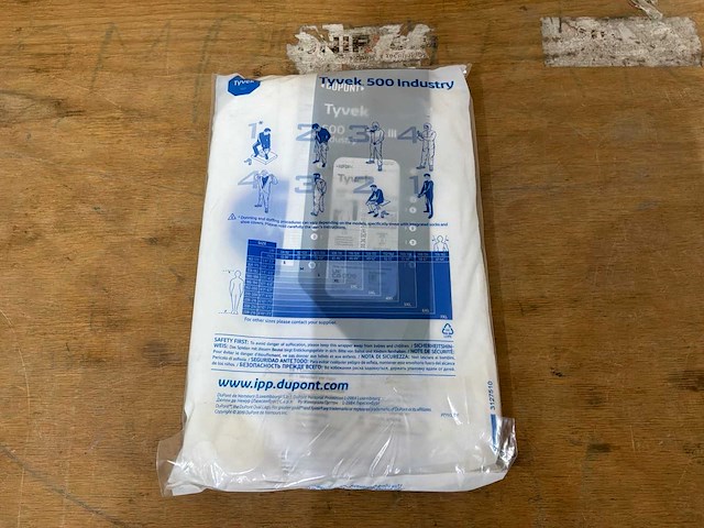 Tyvek industry beschermende wegwerpoverall (25x) - afbeelding 5 van  7