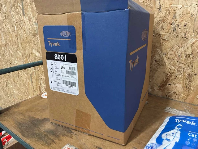 Tyvek industry beschermende wegwerpoverall (50x) - afbeelding 4 van  7
