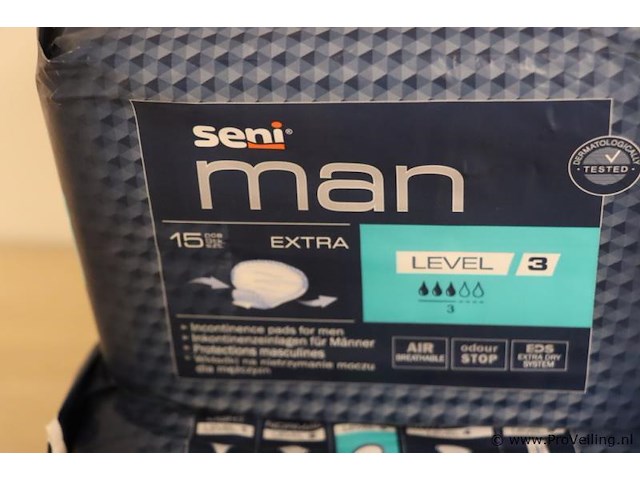 Tzmo man inlegverband voor mannen extra level 3 se-095-3l15-001 - 6 verpakkingen á 15 stuks - afbeelding 2 van  3