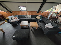 U-bank met hocker